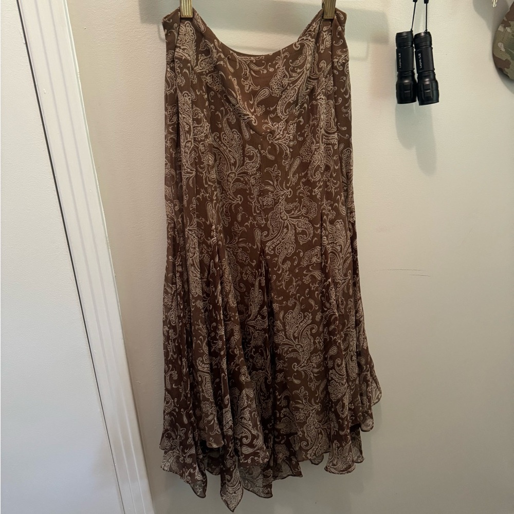 Ralph. Lauren petite size 2 brown skirt never been worn.